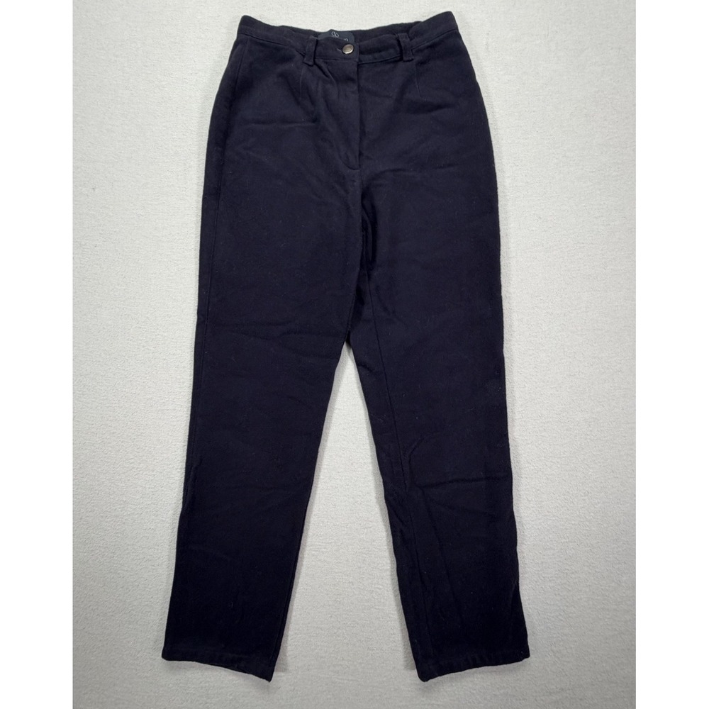 Valentino Womens Pants Straight Navy Blue Vintage Made in Italy 30